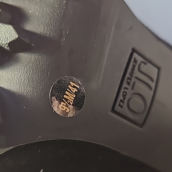 JLO Coblin Over The Knee Boot Black Suede 5" heel Flirty 9.5 Ankle Side Zip VGUC - Picture 13 of 16